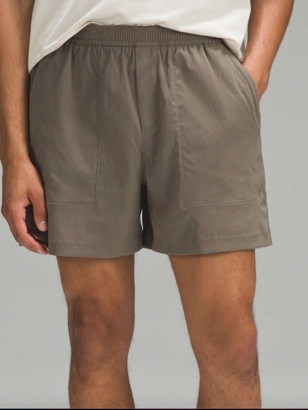 Lululemon Men's Bowline Riptstop Shorts Nomad 5" Performance Stretch (Size XXL)